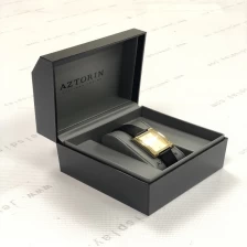 Cina Cinturino per orologio personalizzato di fascia alta con confezione in pelle di scatola di plastica interna qualsiasi logo gratuito Regalo di anniversario produttore