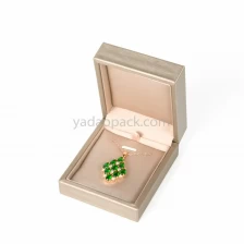 China High end handmade designable jewelry box pendant box accept customization manufacturer