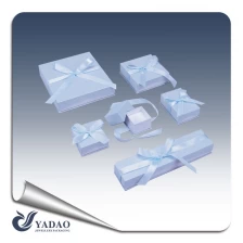 Čína High end šperky fialový papír dárkové krabičce s lukem pro kroužek náhrdelník náušnice náušnice výrobce