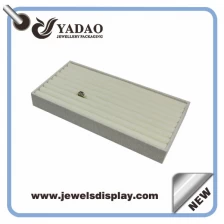 China High quality Linen white foam strip jewelry display tray for ring display China maufacturer manufacturer