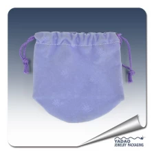 porcelana De alta calidad bolsa de regalo de la joyería Purple Suede fabricante