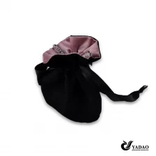 porcelana Bolsa Negro suave de alta calidad ante con divisor para el embalaje de la joyería hecha en China fabricante