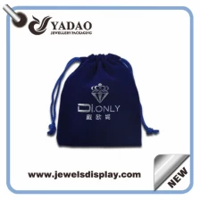 中国 高品質のカスタムベルベットのギフトバッグ/ベルベットのギフト袋/ベルベットの巾着ポーチバッグ メーカー