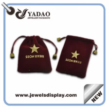 中国 中国製のリングのネックレスのイヤリングのための高品質のファッションのベルベットの袋のジュエリーバッグ メーカー