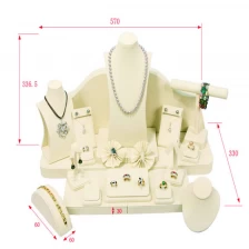 China Alta qualidade de exibição de jóias de couro base feita na China fabricante
