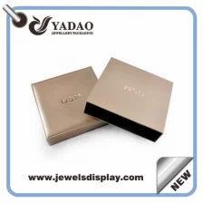 Chine Haute boîte en plastique de bijoux en cuir de qualité avec votre logo de la Chine fabricant