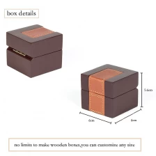 China Hot sell luxury factory wholesale custom wooden jewelry box ring box wood jewellery box manufacturer