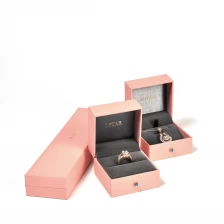 China Hot-selling moda projetado blush rosa artesanal personalizado conjuntos de caixa de jóias de plástico para o anel, brinco, pulseira, colar e pingente fabricante