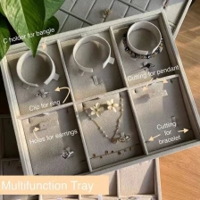 China Hot selling jewelry display tray stackable earring/pendant display tray movable pendant display manufacturer