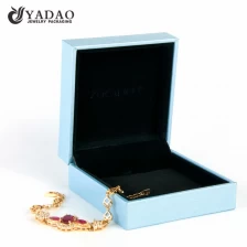 China Ins style new design customized elegance color jewelry box with logo printed for wedding gift and jewelry manufacturer