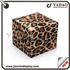 China Leopard print custom made jewellery boxes manufacturer
