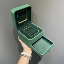 porcelana Luxurious Watch Brand Double Crayer Multi-Function Box con bolsas de colgajo para paquete de joyas Caja de regalo de Navidad fabricante