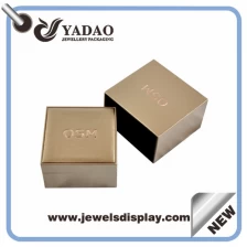 China Newest design for Christmas custom  leather ring jewelry boxes ,ring jewelry cheats , plastic ring jewelry cases with slot with your own logo  wholesale made in China manufacturer