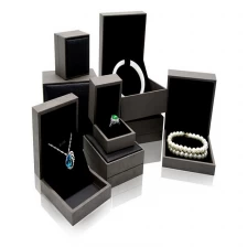Cina PU Velvet contenitori di monili gioielli in pelle scatola di lusso similpelle gioielli anello di imballaggio scatole orecchino dono fornitore scatole di presentazione produttore