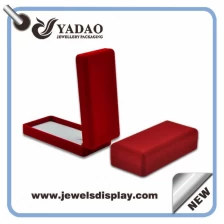 China Red velvet jewelry necklace and pandent display BOXES for woman from China manufacturer manufacturer