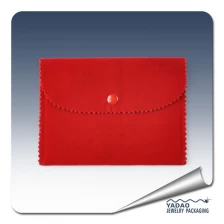 China Red velvet pouch for jewelry envelope bag jewelry pouch with logo from China manufacturer manufacturer