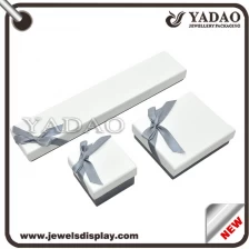China Ribbon bowknot cardboard China custom paper jewelry packing box manufacturer