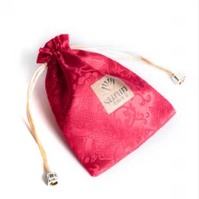 China Satin Jewelry String Embroidery Pouch manufacturer