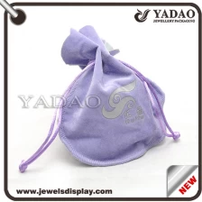 China Sophisticated fine simple cute attractive  customize moq OEM wholesale velvet pouch for woman/watch/luxury jewelry packing manufacturer
