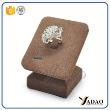 China Special design, cute, good experience in the MOQ with mdf handmade microfiber ring display stands manufacturer