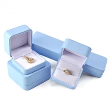China Wholesale China Manufacture Green Packaging Set Jewellery Pu Leather Jewelry Box manufacturer