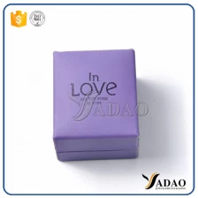 Cina Bella plastica logo stampata a caldo personalizzata all'ingrosso con scatola in pelle / velluto / carta per gioielli di Yadao produttore