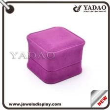 China Wholesale charming custom color and size jewelry velvet box for packaging and display in jewelry shop manufacturer