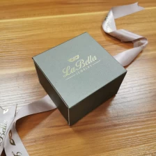 China Yadao Custom Free Logo Magnetic Jewelry Box Wooden Box with Ribbon manufacturer