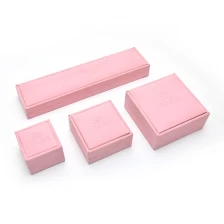 China Yadao Custom Jewelry Case Box Pink Leather Jewelry Box manufacturer