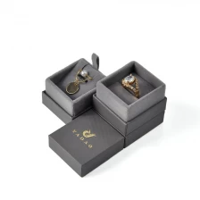 China Yadao Custom Low price black small present craft gift ring necklace bracelet cufflink paper jewelry box for packaging manufacturer