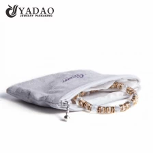 China Yadao saco de malote de embalagem de jóias de jóias de veludo personalizado com zíper fabricante