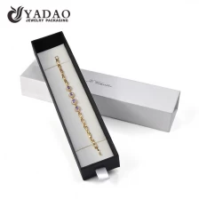 ประเทศจีน Yadao ที่กำหนดเองกล่องกระดาษลิ้นชักสร้อยข้อมือยาวกล่องบรรจุภัณฑ์กล่องนาฬิกาที่มีแผ่นแทรก ผู้ผลิต