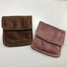 الصين Yadao handmade velvet pouch jewelry bag in small size with magnet closure and debossed logo for free الصانع