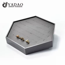 China Yadao high quatity display tray slot sponge insert for ring display hexagon tray counter display props manufacturer