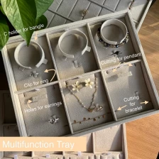 Čína Yadao wholesale stackable tray gray multifunction tray customized display plate for different jewelry výrobce