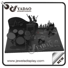 Chine écran noir acrylique de bijoux, vitrine de bijoux acrylique, acrylique corps bijoux piercing fournisseur de présentoir fabricant