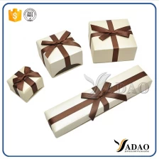 ประเทศจีน bowknot paper jewelry packaging box jewelry cardboard seperated lid ผู้ผลิต