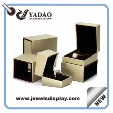 China custom handmade jewelry display box set leatherette box with free sample free logo manufacturer