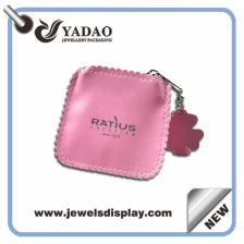 China custom handmade jewelry pouch leather pouch with logo printing Yadao suppplier manufacturer