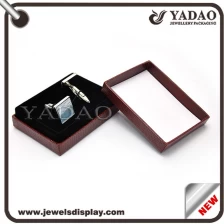 China custom pretty nicely MOQ sale flexible separated lid plastice box for cufflink packaging/ earring/couple rings manufacturer
