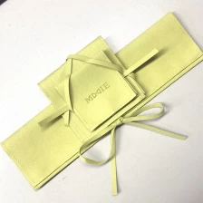 porcelana personalizar bolsa de microfibra de color verde amarillo bolsa de diseño de cadena bolsa de embalaje de regalo fabricante