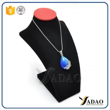 China customized jewellery leatherette display bust for necklace and pendant manufacturer