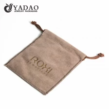 China easy-to-carry soft nice stitching gentle protable suede/velvet/linen jewelry pouch/gift pouch popular in Europe and America manufacturer