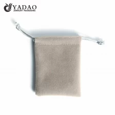 Chine elegance customized handmake  luxury jewelry packaging punch bag cheap in linen/suede/velvet material fabricant
