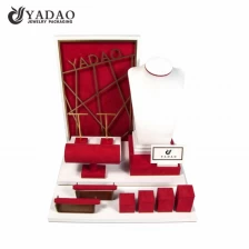China fashion quality jewelry display set  for jewelry showcase window with custom logo size color manufacturer