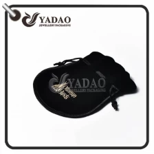 China High-End moderne Top-Qualität kunstvoll perfekte schöne Samt Tasche mit Halbkreis Buttom für Juwelen Hersteller