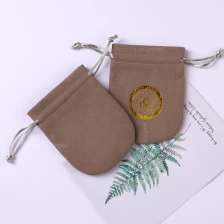 porcelana bolsa de joyería de alta calidad bolsa de microfibra diseño de cadena bolsa de regalo de embalaje de joyería fabricante