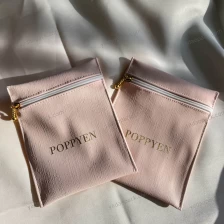 Китай Высококачественная розовая кожаная ювелирная сумка с кожаным украшения производителя