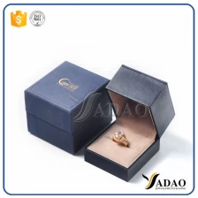 China interessante magische Porzellanlieferant spezielles Design Kunstleder Box mit Außenhülle für Edelstein / Gold / Silber Ring Hersteller