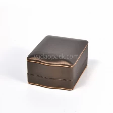China jewelry pendant box with wave line with covered PU leather manufacturer